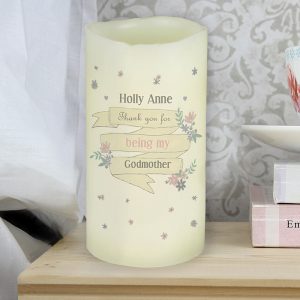 Personalised Battery Operated Candle