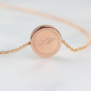 Initials Rose Gold Necklace