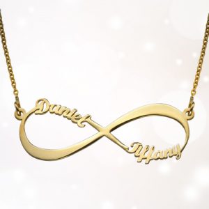 Gold Infinity Name Necklace