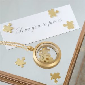 Gold I Love You To Pieces Necklace