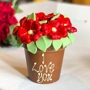 Red Smash Flower Pot